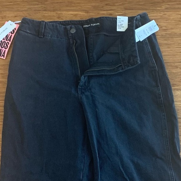 Baggy high rise black jeans, 90s style, organic NWT - Picture 2 of 6